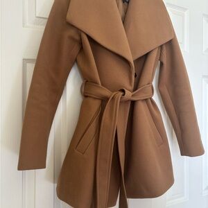 Tahari Wrap Coat Women's in Camel